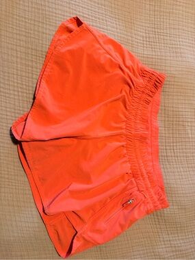 Lululemon Women’s Orange Athletic Shorts - Lightweight Running Shorts